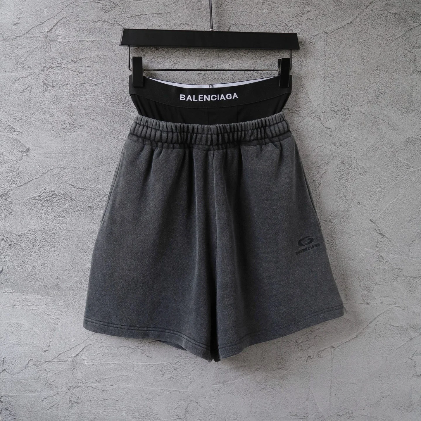 Balenciaga Double-Waist Distressed & Ripped Bermuda Shorts