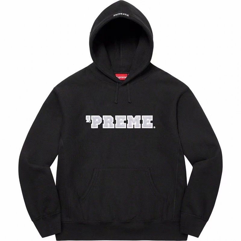 E551 Supreme 22 Preme Hooded Sweatshirt Black