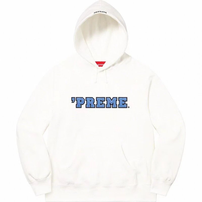 E551 Supreme 22 Preme Hooded Sweatshirt White