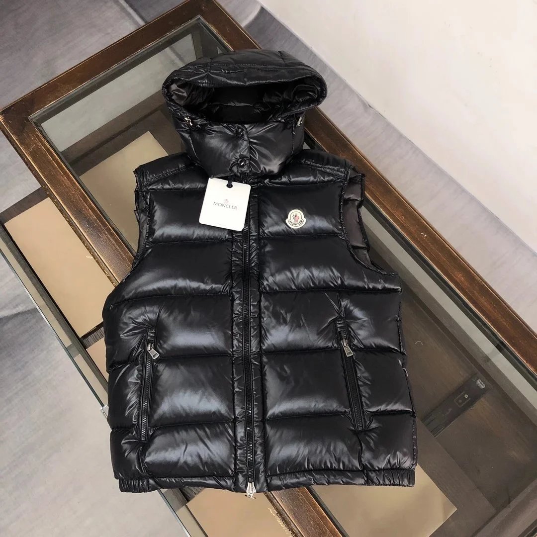 [MONCLER Bormes Couple's High Version Hooded Down Vest]]