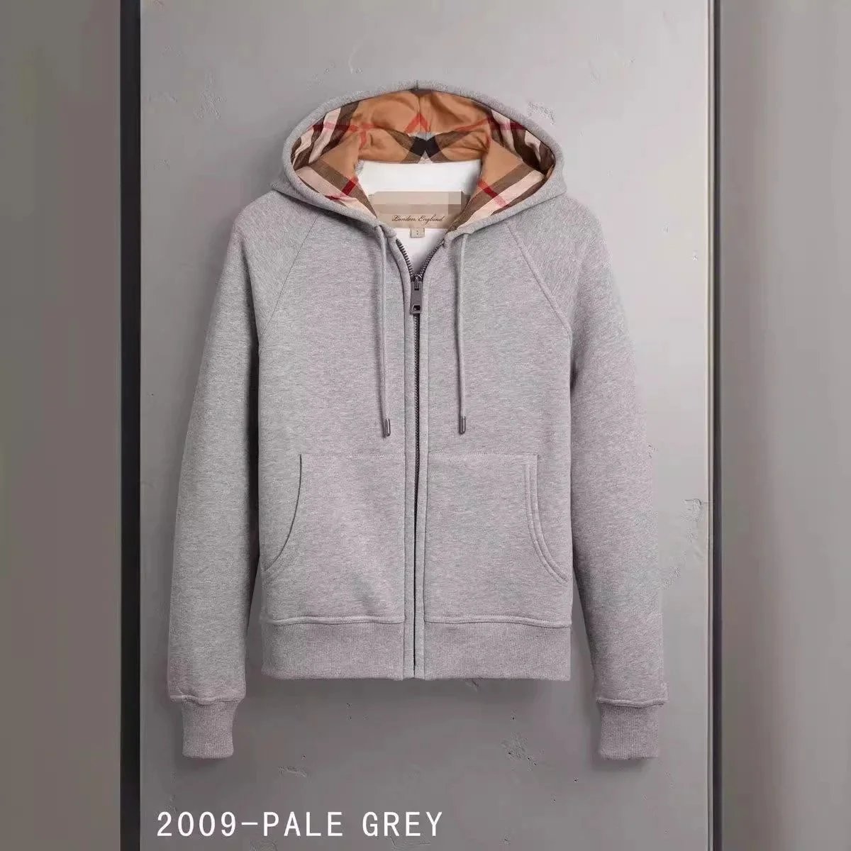 With LOGO， High quality British style hooded sweatshirt for men and women, foreign trade women's jacket, full cardigan zipper