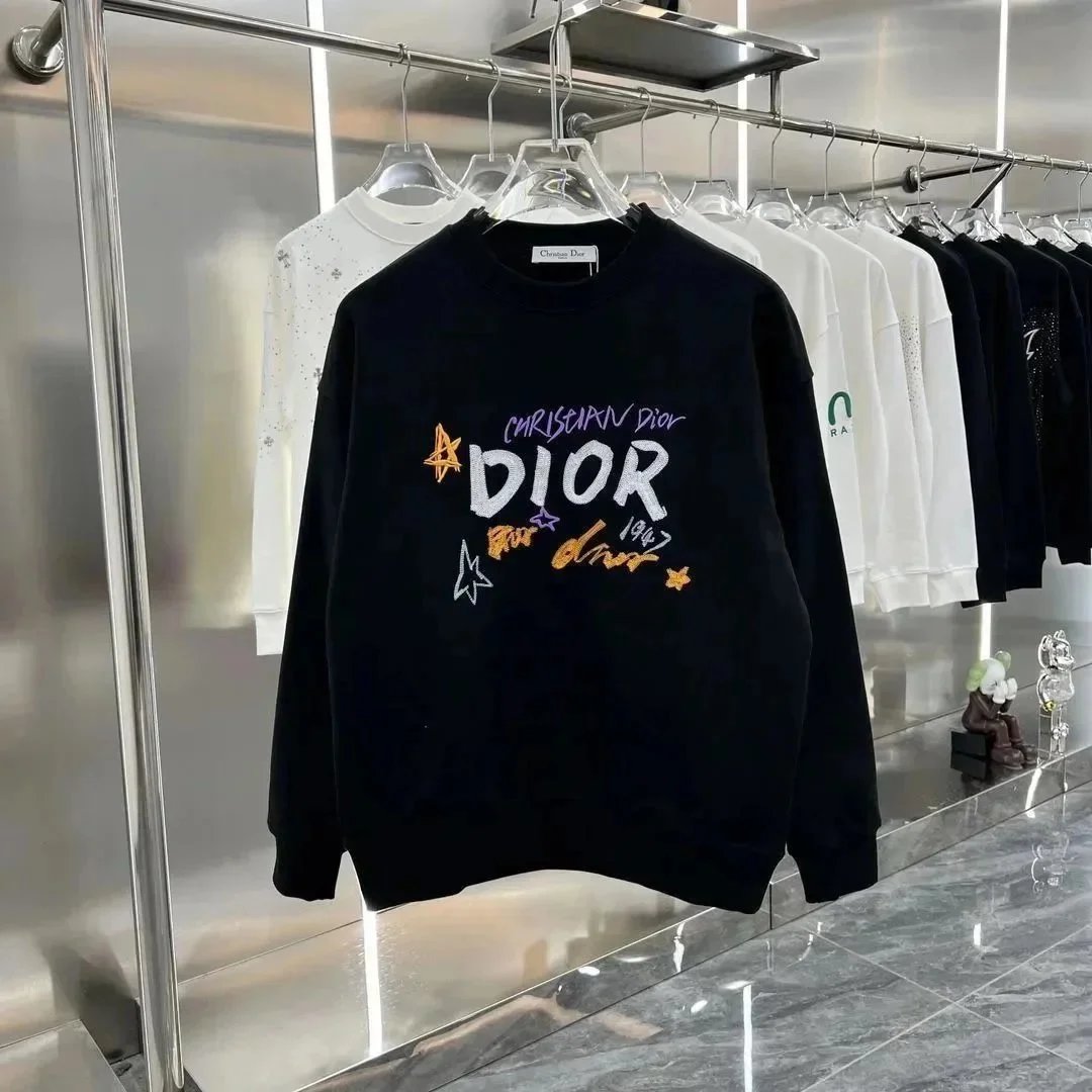 Dior Hoodies & Sweatshirts CD Logo Embroidered Pullover Hoodie — 15