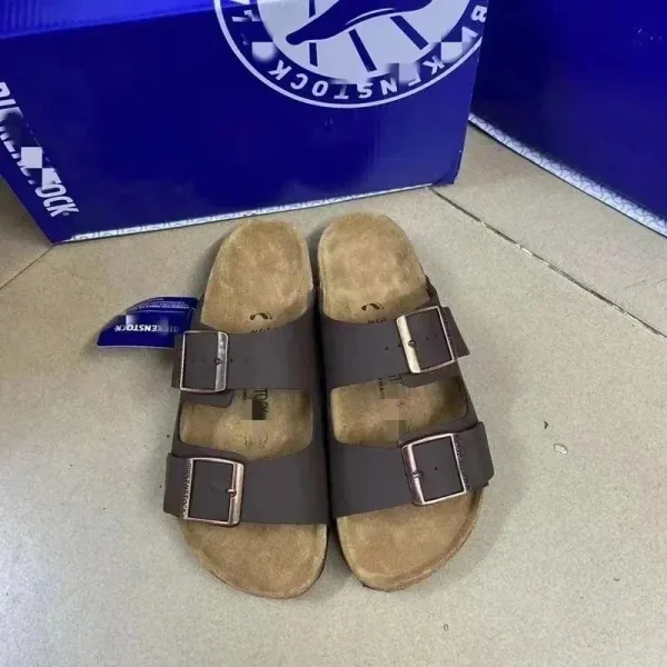 Birkenstock Arizona Brown Suede Sandals - 1