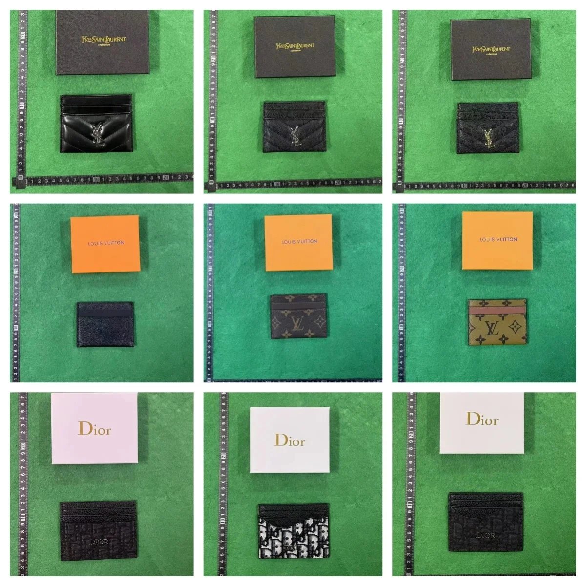YSL Monogram, LV Monogram & Damier, Dior Oblique Card Holder [40 styles]