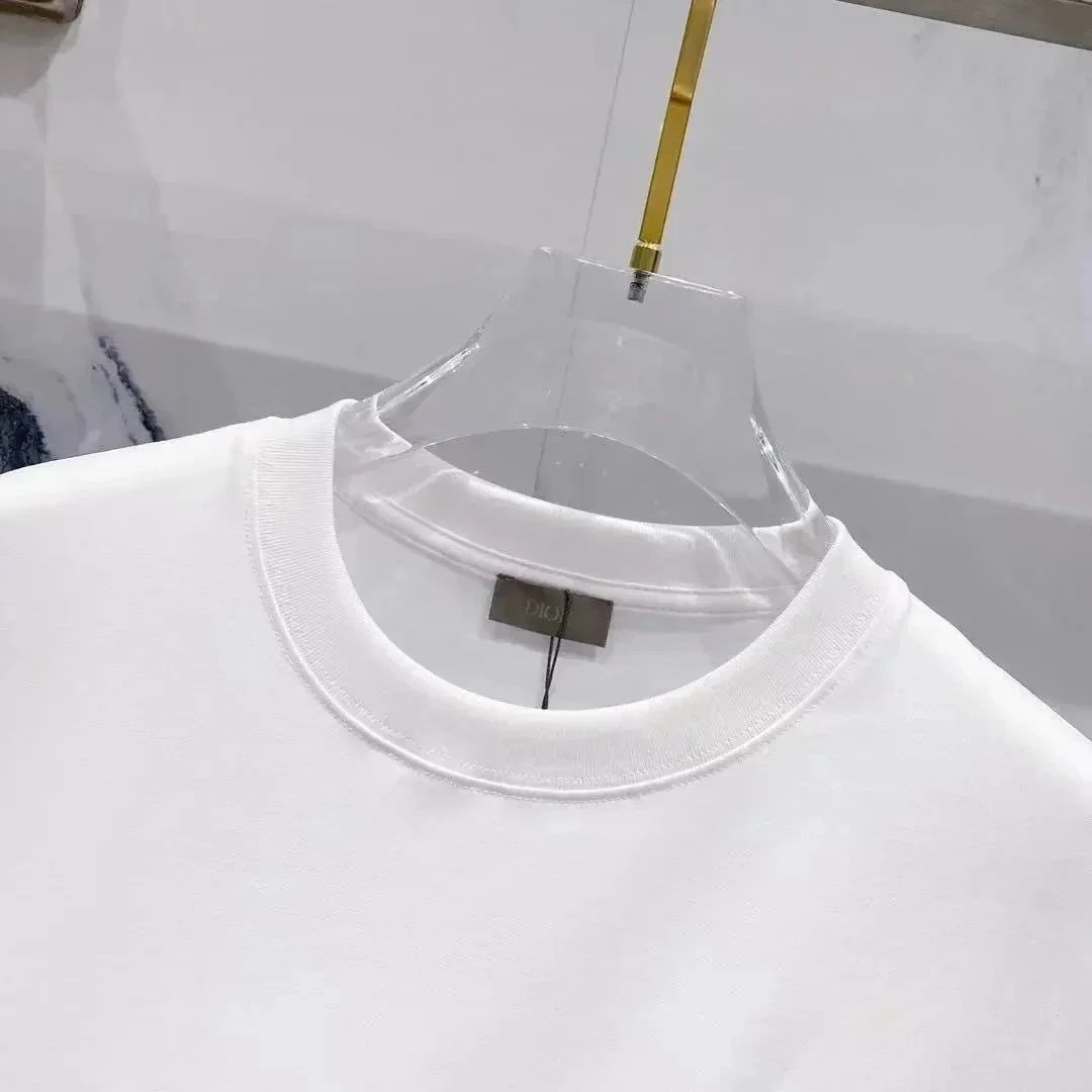 Dior T-Shirts Short-sleeve embroidered logo T-shirt image 7