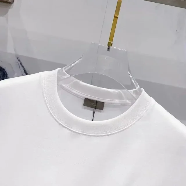 Dior T-Shirts Short-sleeve embroidered logo T-shirt product detail image 6