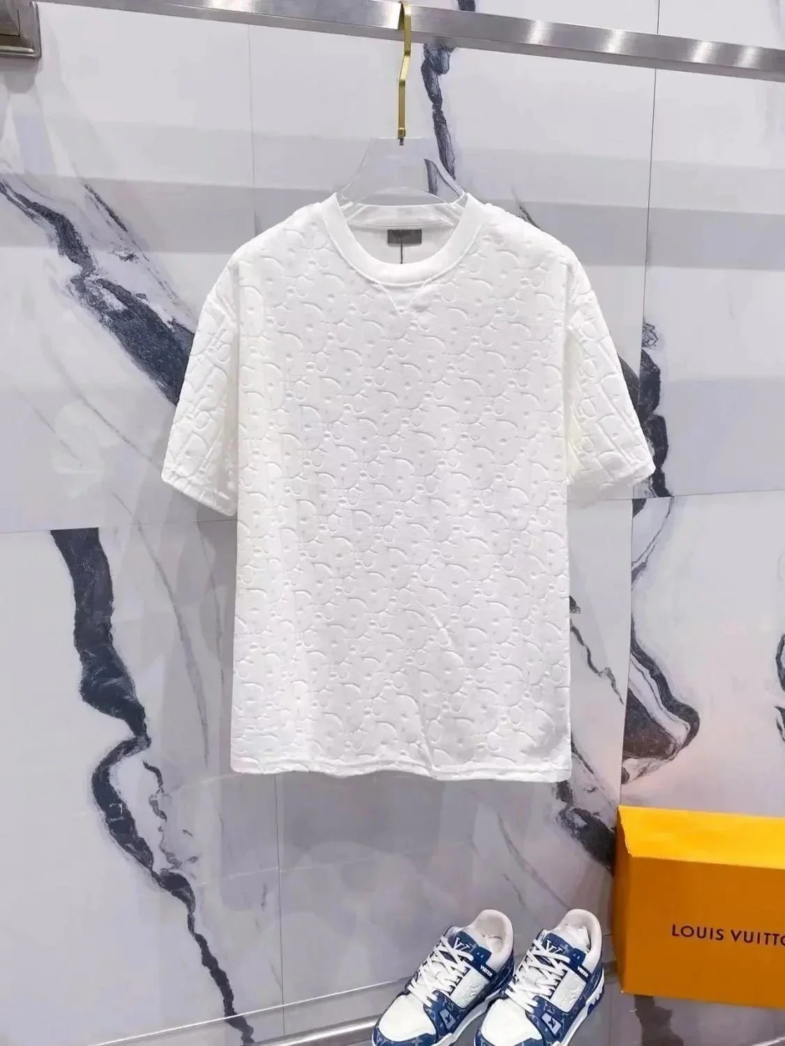 Dior T-Shirts Short-sleeve embroidered logo T-shirt — 14