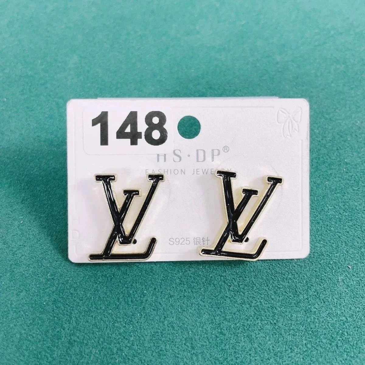 LV Logo Stud Earring
