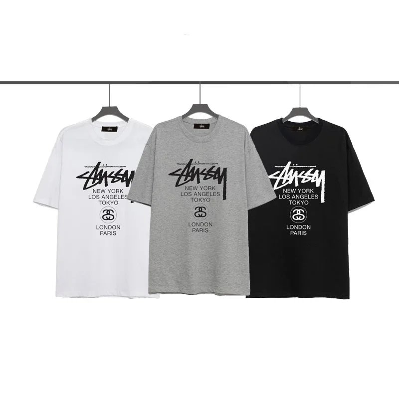 Stussy White Grey Bl
