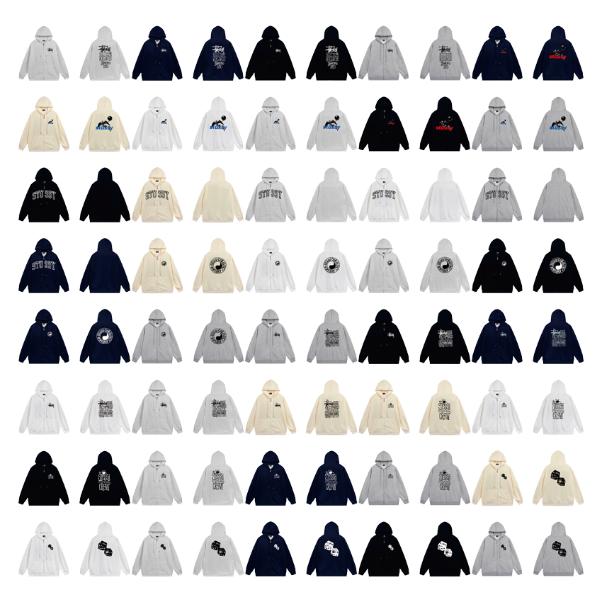 Stussy Black Zip-Up 
