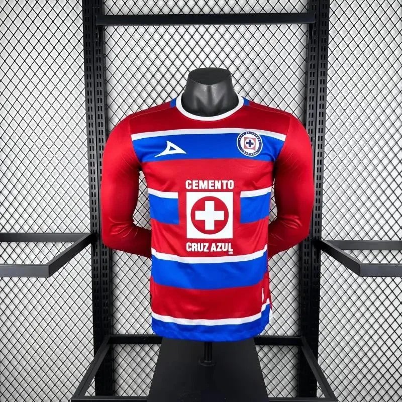 24/25 long-sleeve red and blue cross player version SKU image