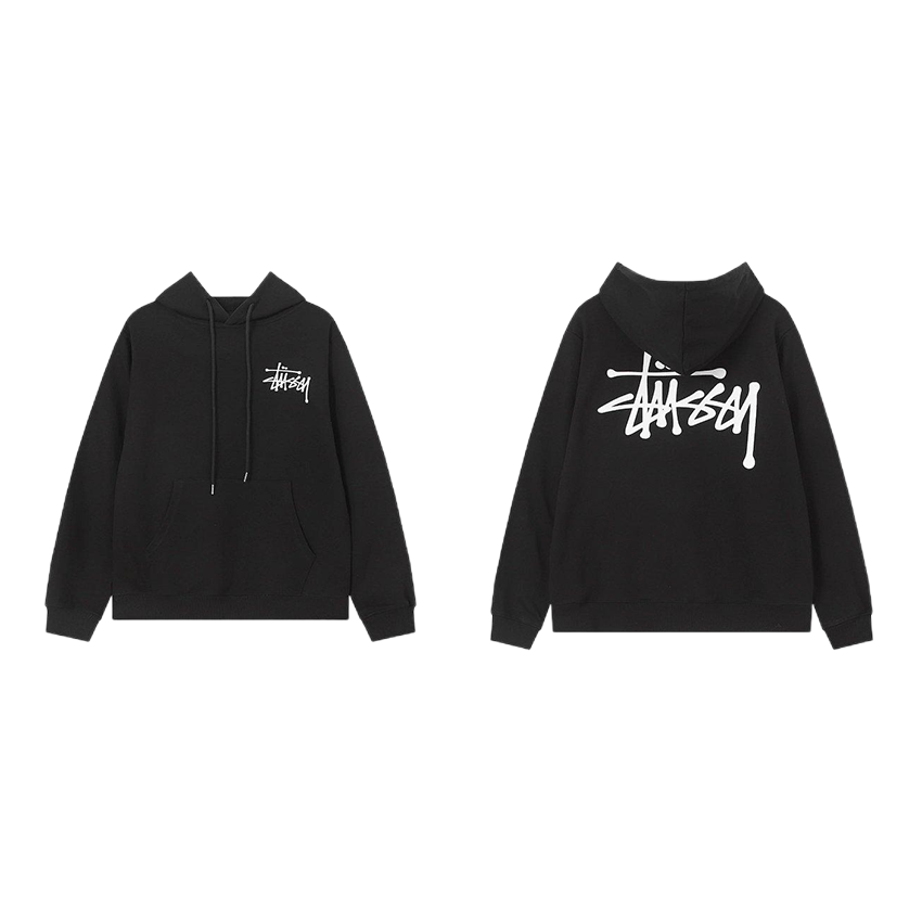 Stussy Black Hooded Sweatshirt