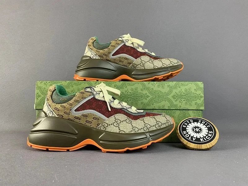 Gucci Beige Platform Sneakers
