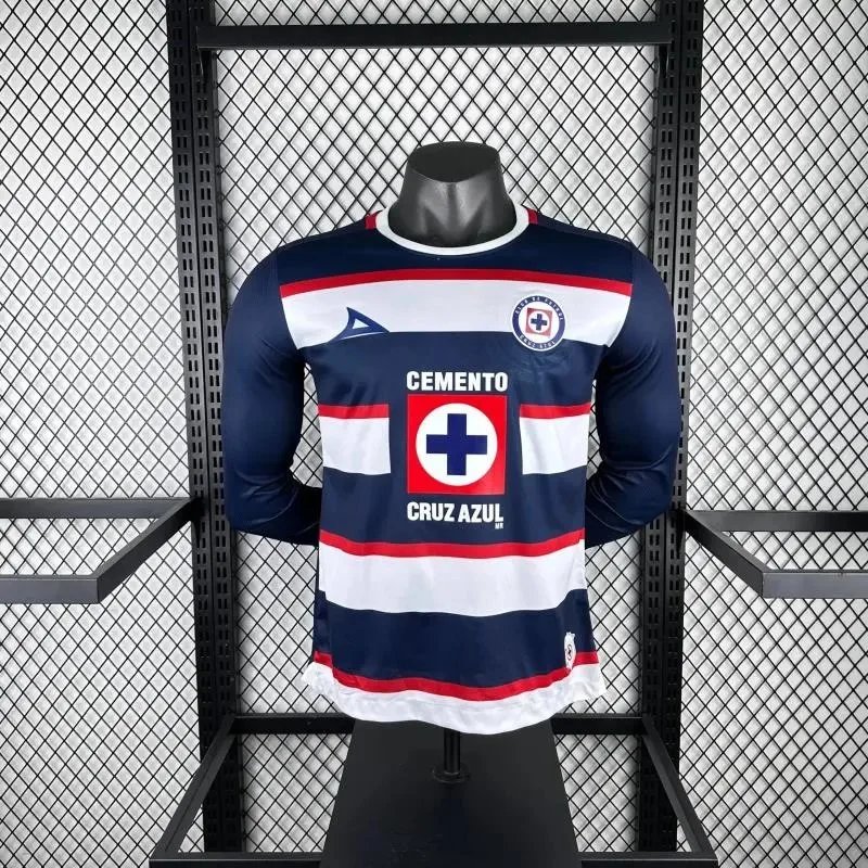 24/25 Long-Sleeve Blue and White Cross Goalkeeper Player’s Edition SKU image