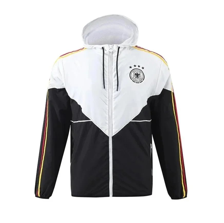 German F90 Tricolor Player-Style Trench Coat SKU image