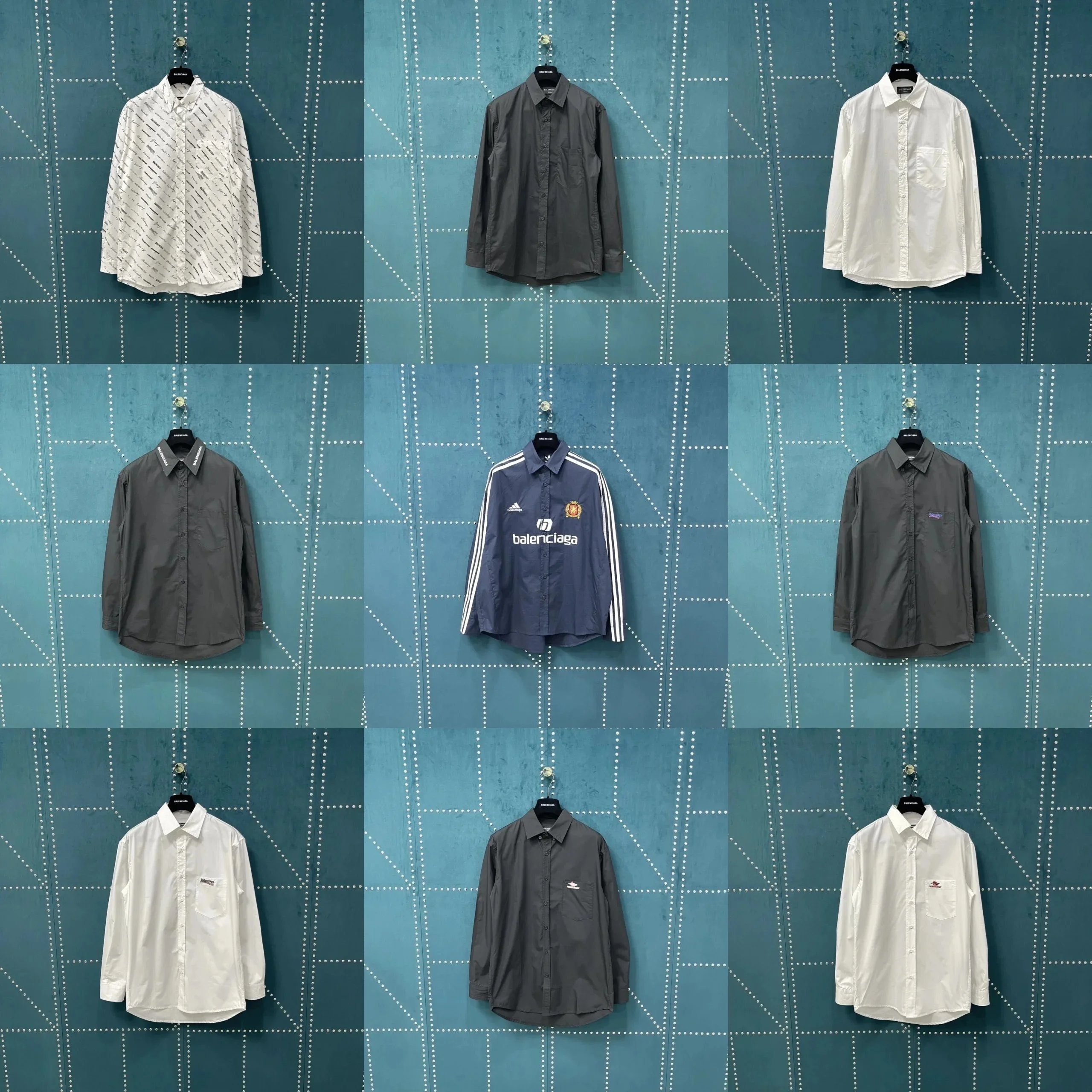 Balenciaga Blue Long Sleeve Shirt