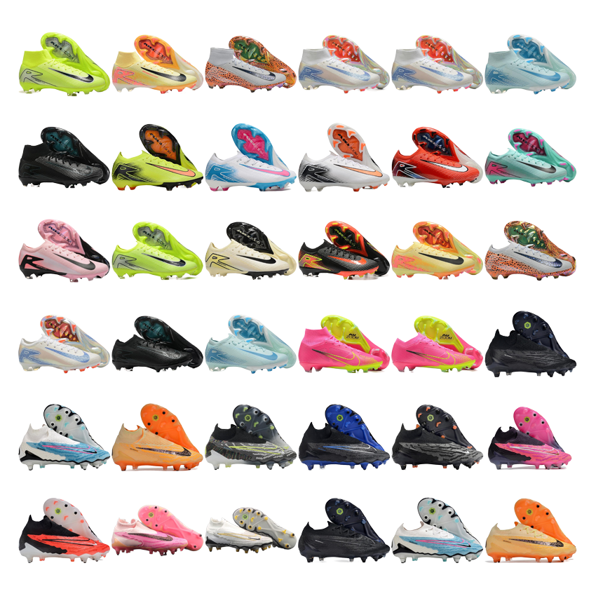 Nike Football Cleats in Various Colors and Styles