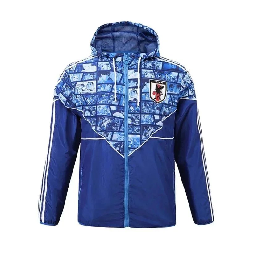 Japanese cartoon manga player‑style trench coat SKU image