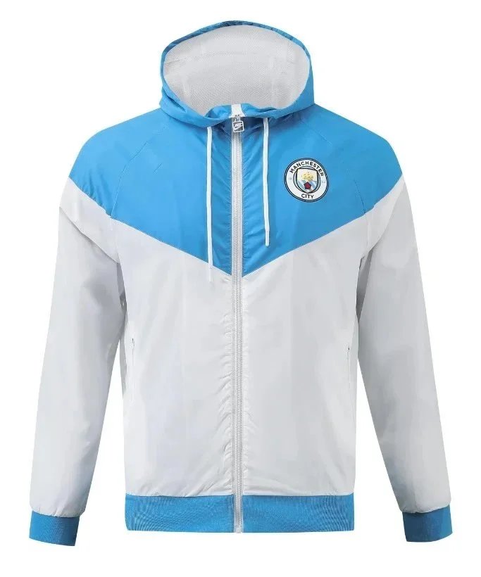Manchester City retro NK-style trench coat jacket SKU image