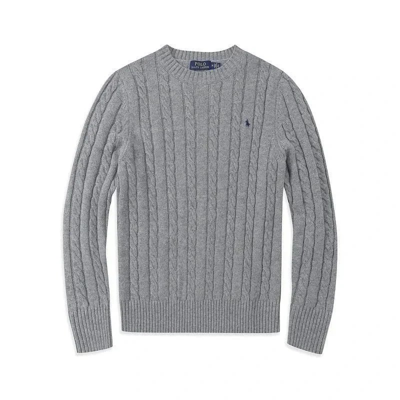Ralph Lauren Grey Cable Knit Sweater