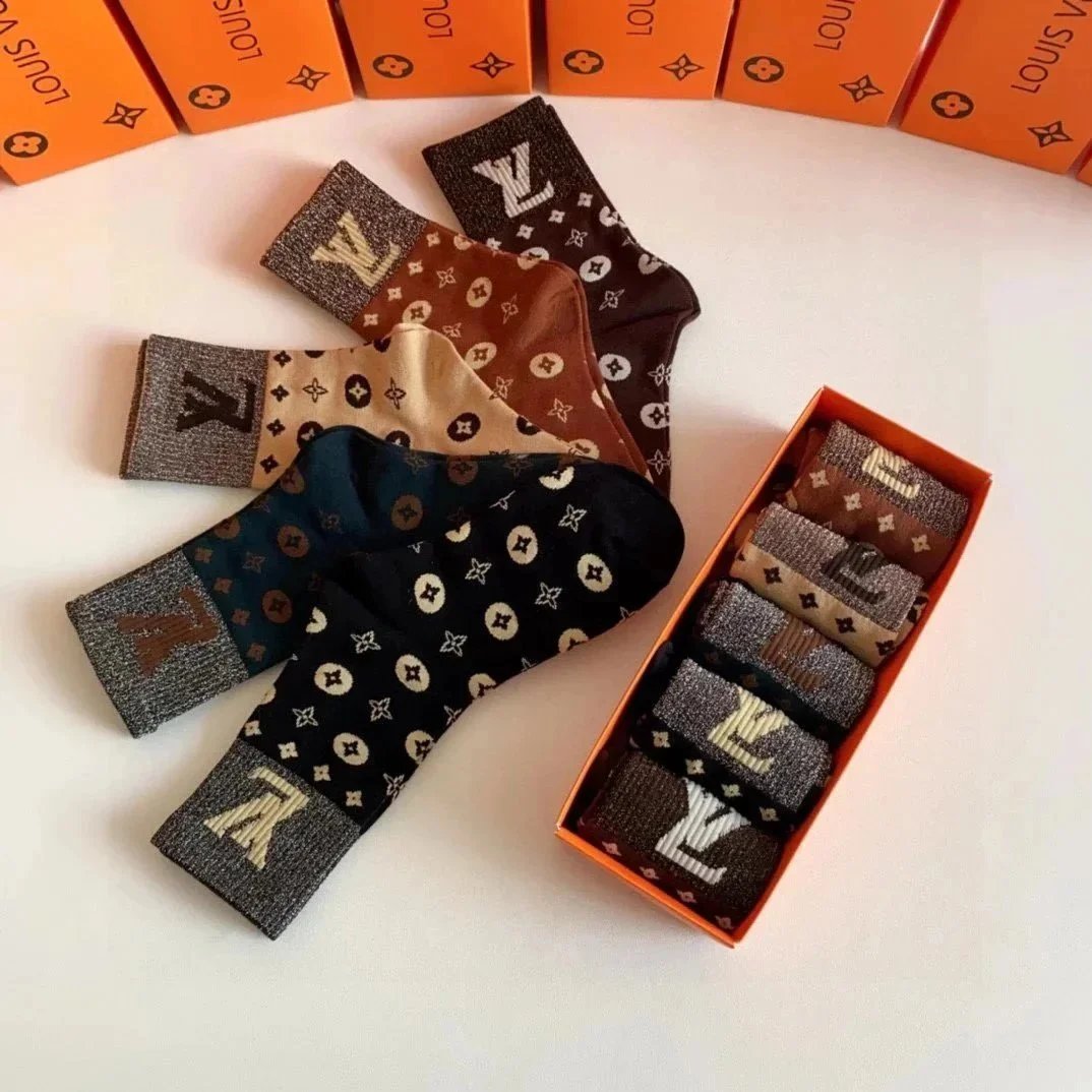 Louis Vuitton Multi Color Socks Set