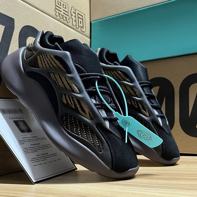 adidas Yeezy Boost 700 V3 Cage Overlay Sneakers
