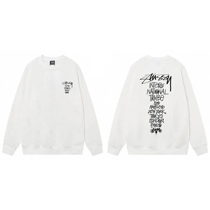 【DX22-8】Hooded Crew-Neck Sweatshirt, New Fall/Winter Letter Print Couple’s Wear