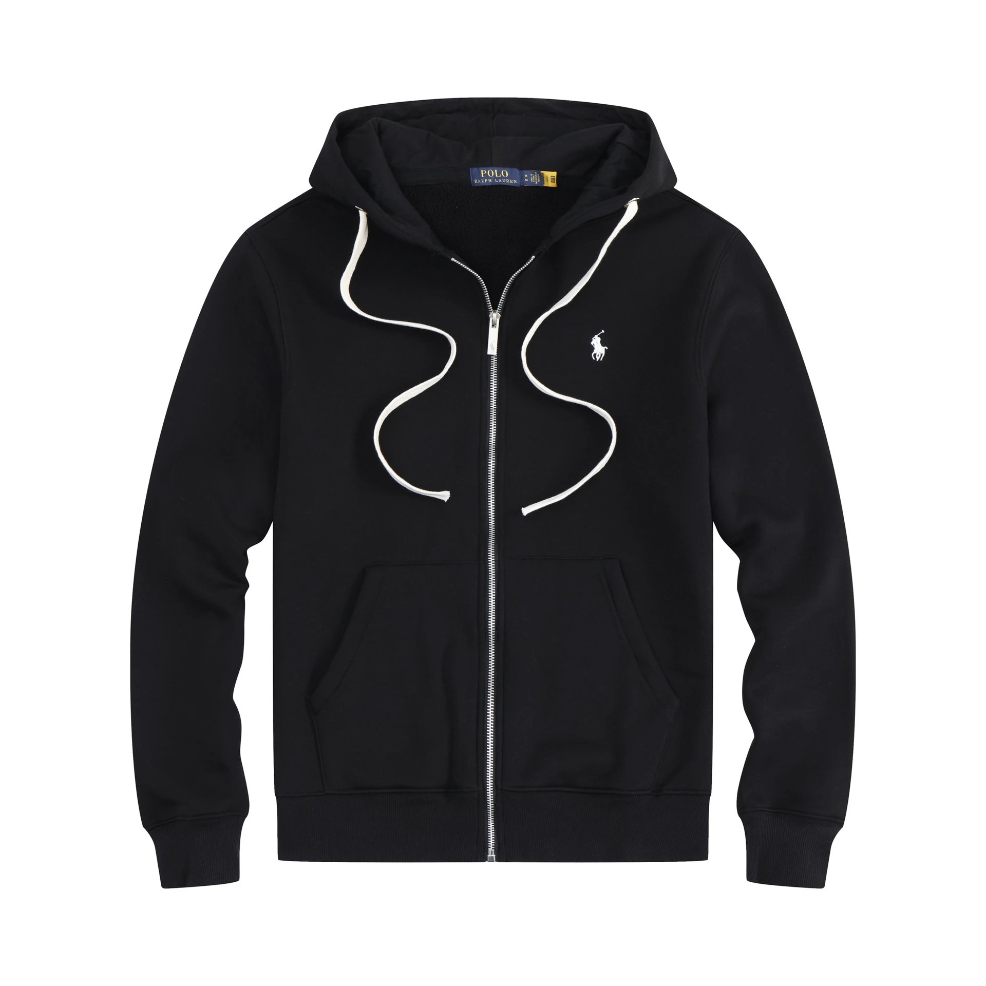 White rope zipper, black white label