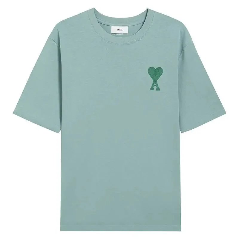 Ami Paris Heart Logo Red T-Shirt - 12