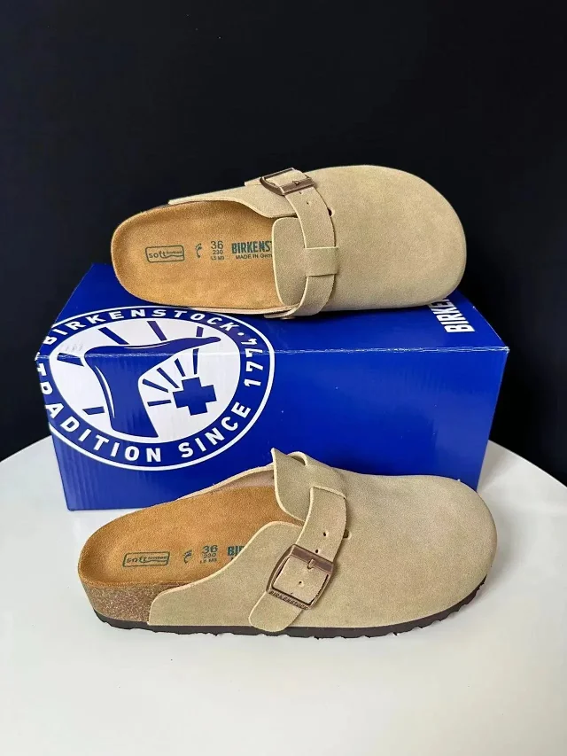 Birkenstock Slippers Fleece-Lined Buckle Clogs product detail image 13