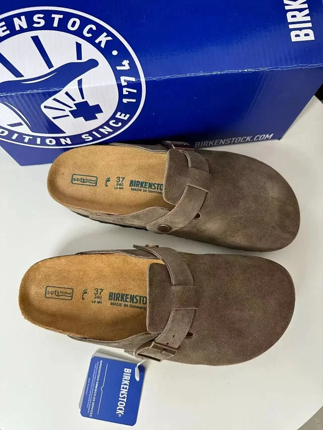Birkenstock Slippers Fleece-Lined Buckle Clogs product detail image 11