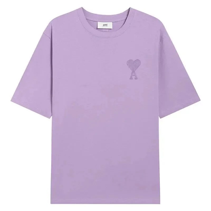Ami Paris Heart Logo Red T-Shirt - 11