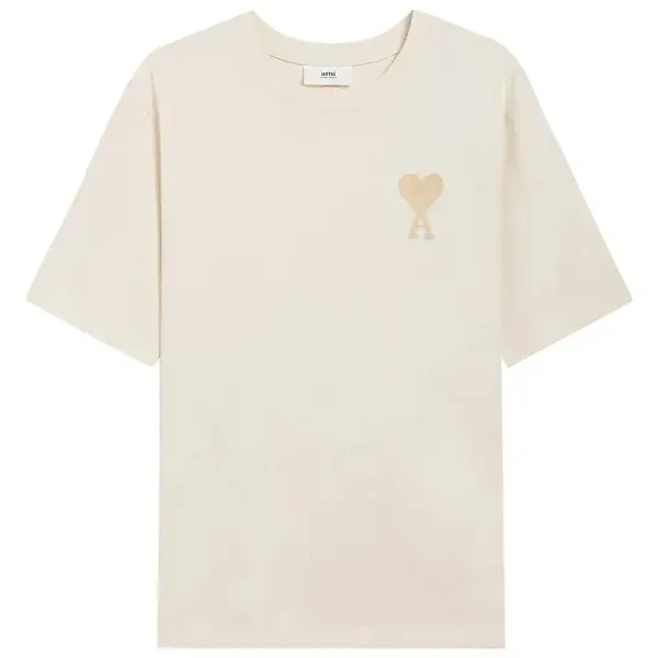 Ami Paris Heart Logo Red T-Shirt - 17