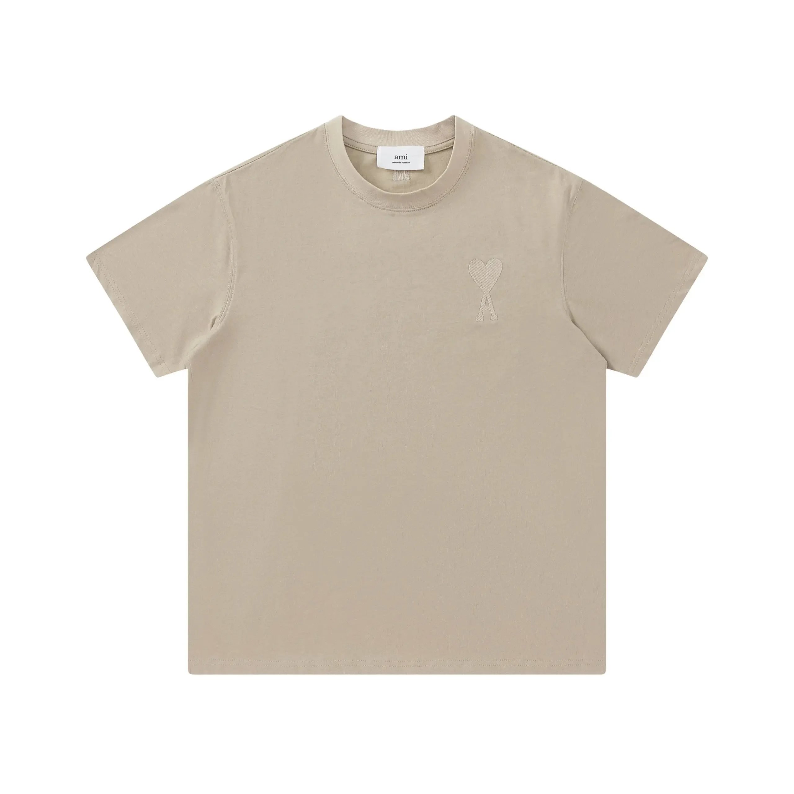 Ami Paris Heart Logo Red T-Shirt - 37