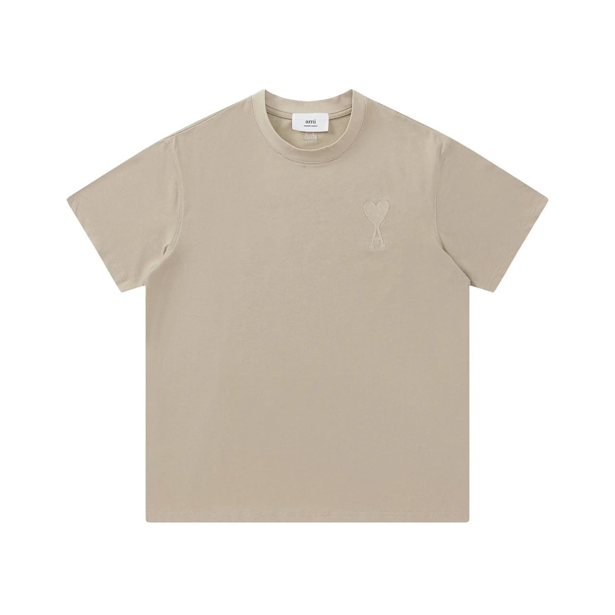 AMI Paris Heart Logo Beige T-Shirt product detail 39 in Litbuy spreadsheet finds
