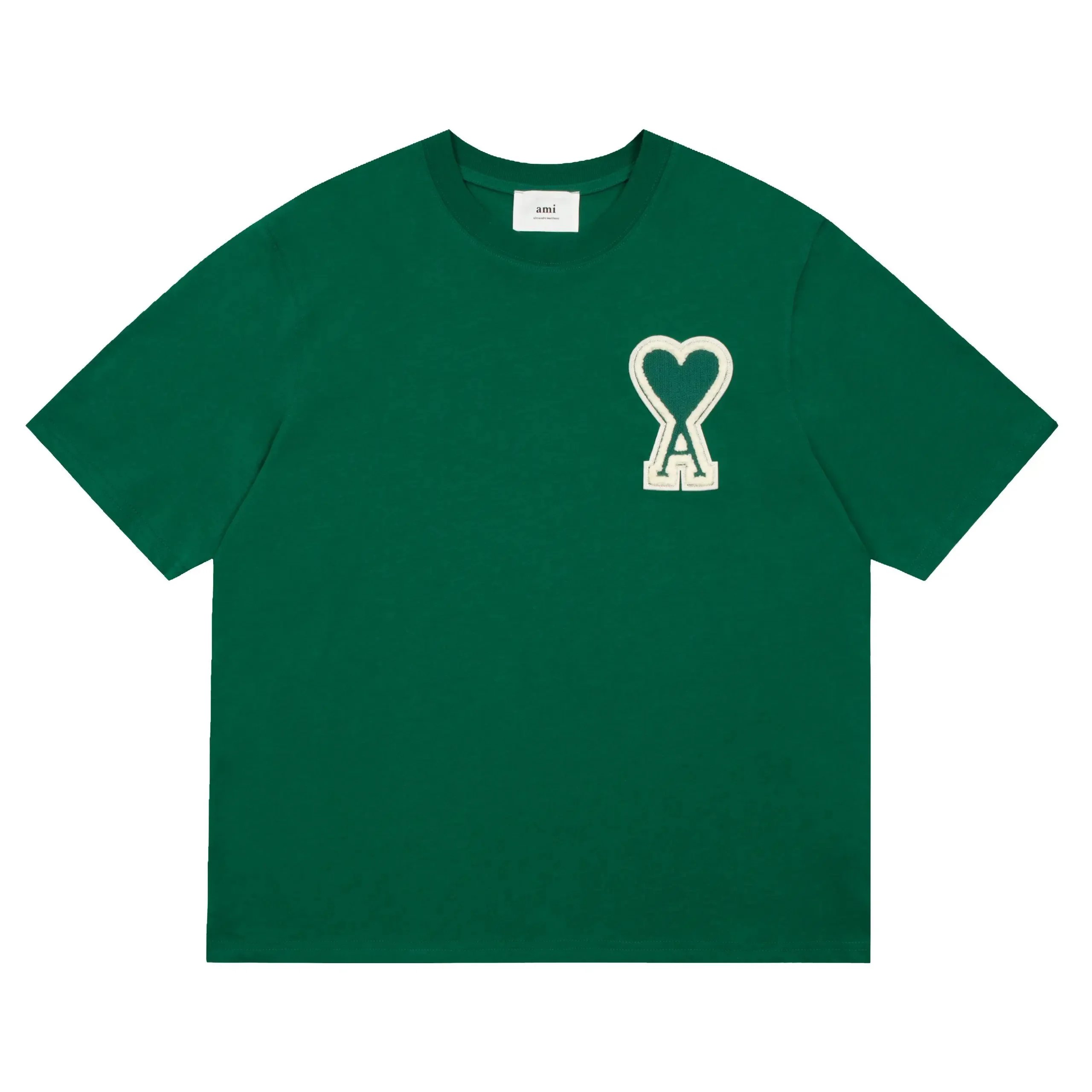 Ami Paris Heart Logo Red T-Shirt - 19