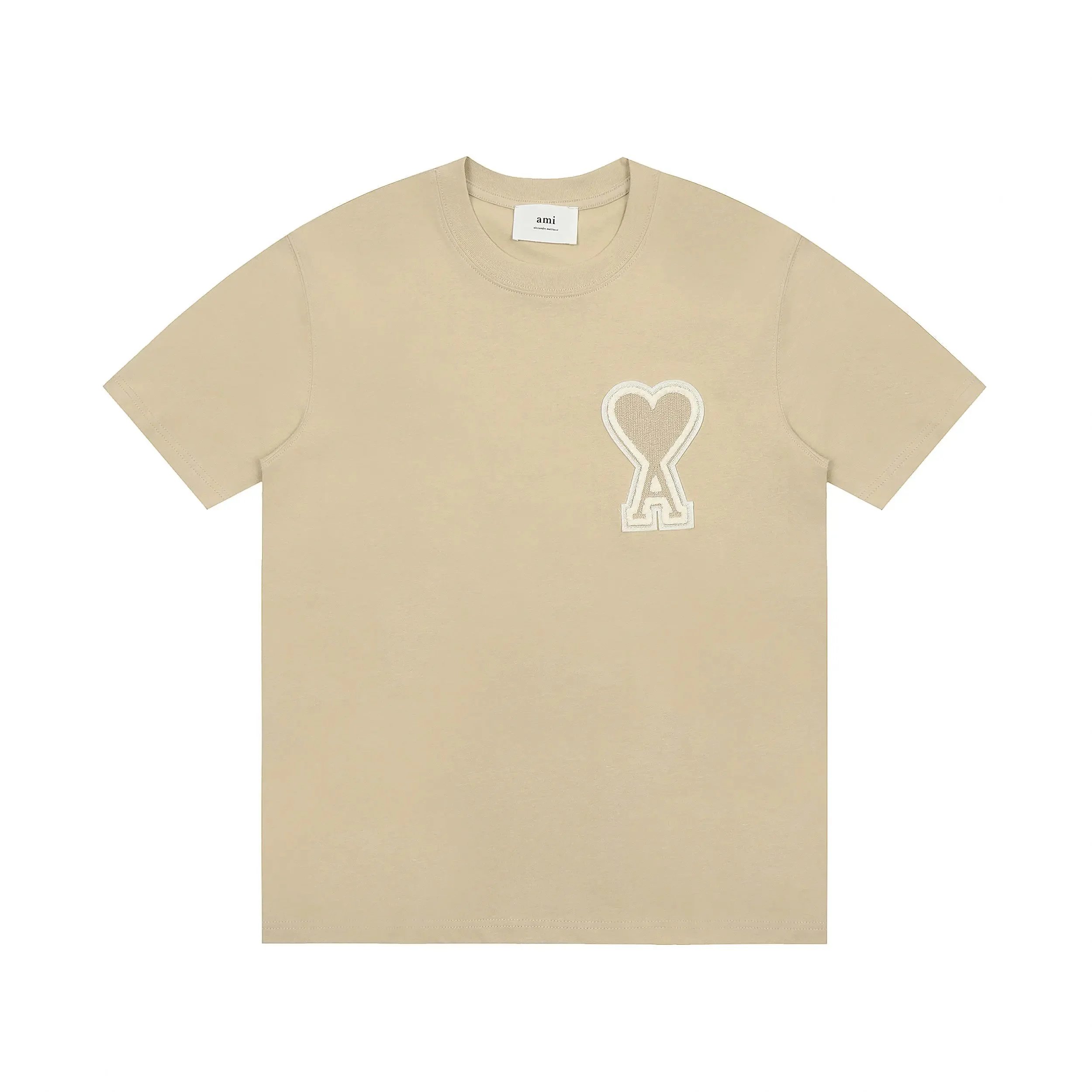 Ami Paris Heart Logo Red T-Shirt - 32