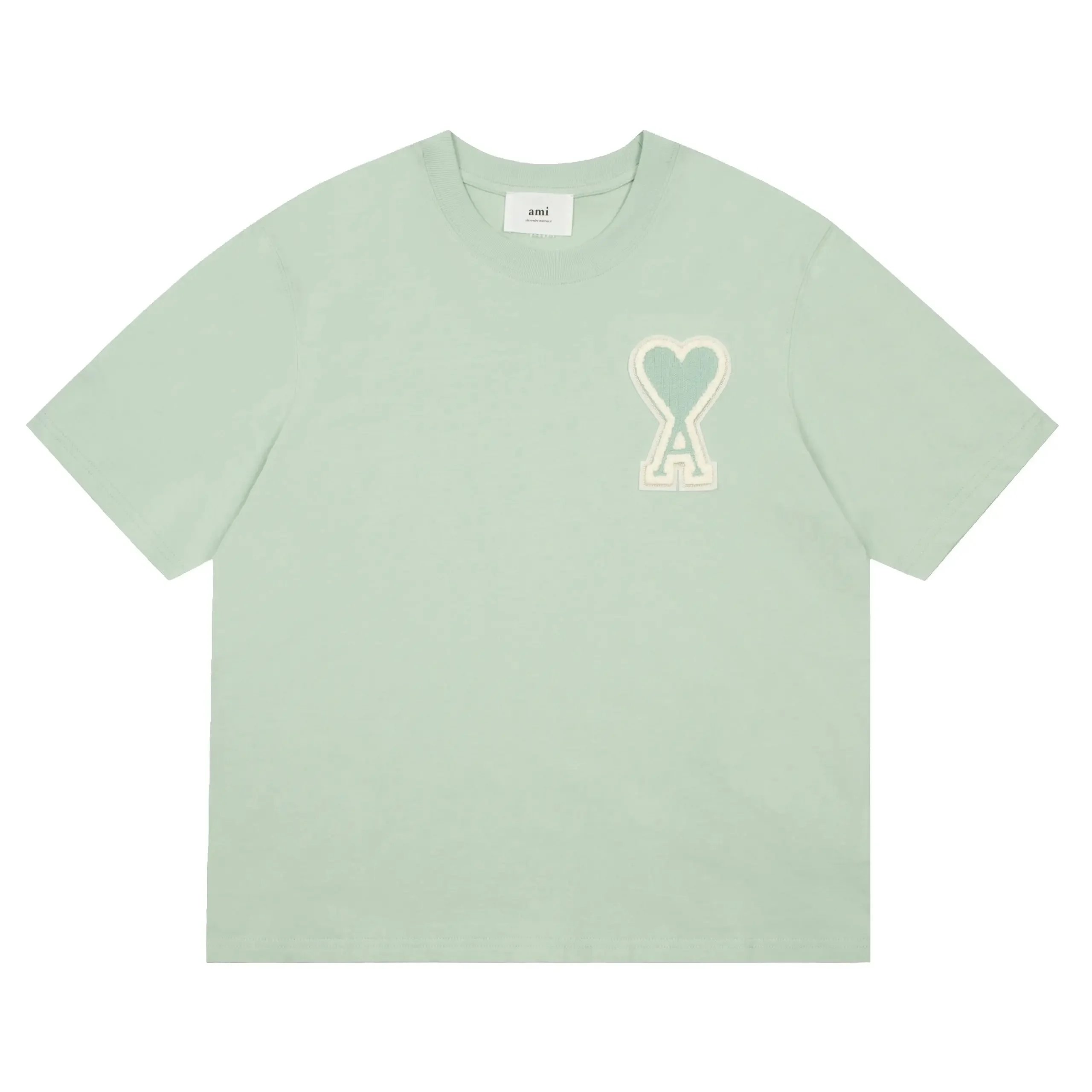 Ami Paris Heart Logo Red T-Shirt - 27