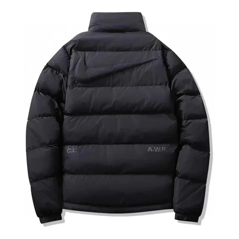 Nike Windrunner Hooded Jacket Black / Gray Striped Windbreaker - 3
