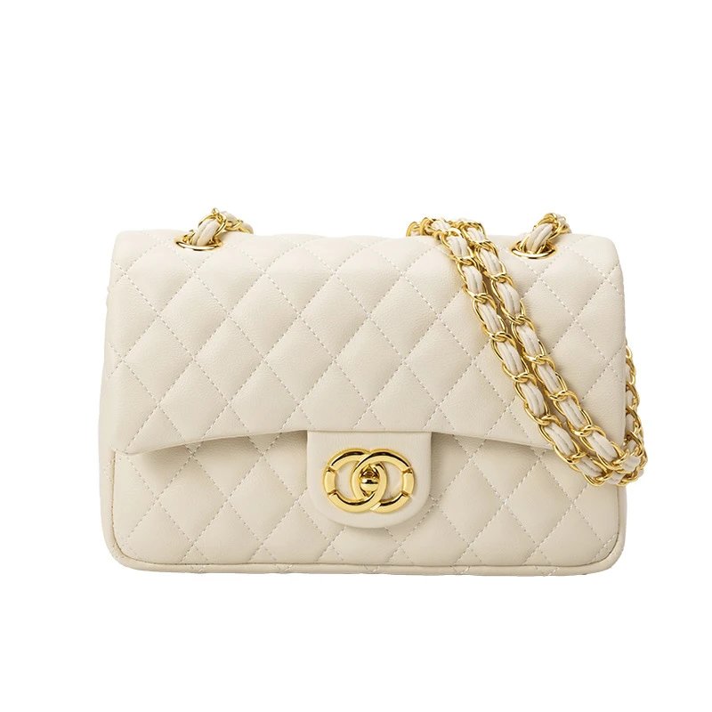 White double ring gold buckle 24