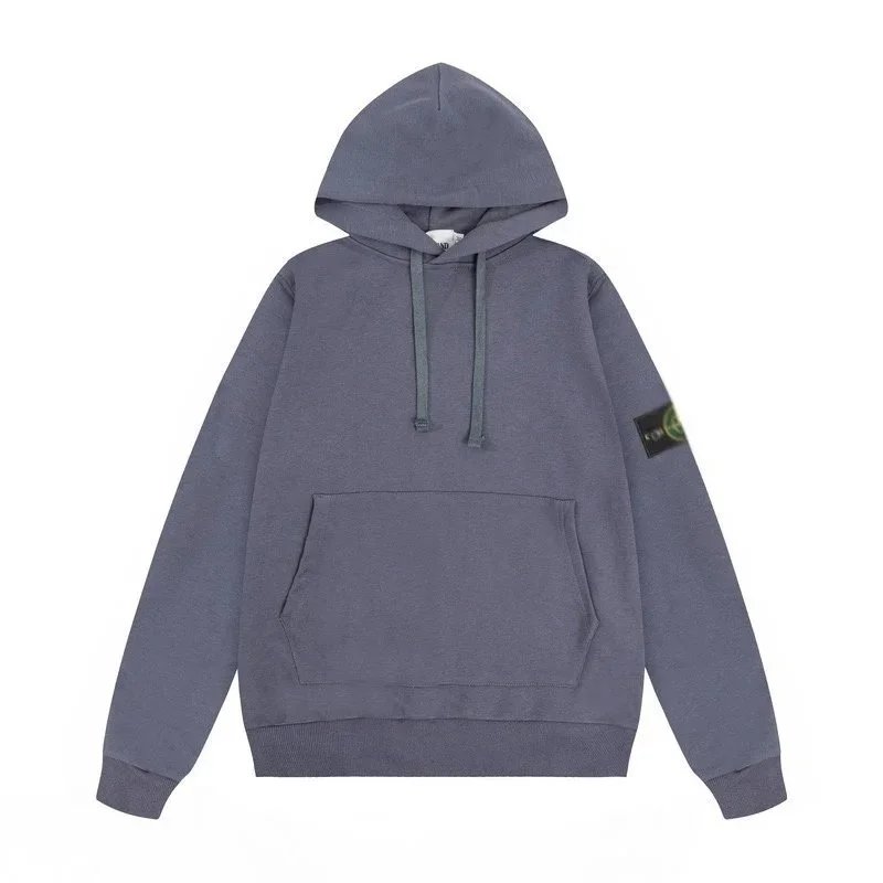 Grey blue hooded