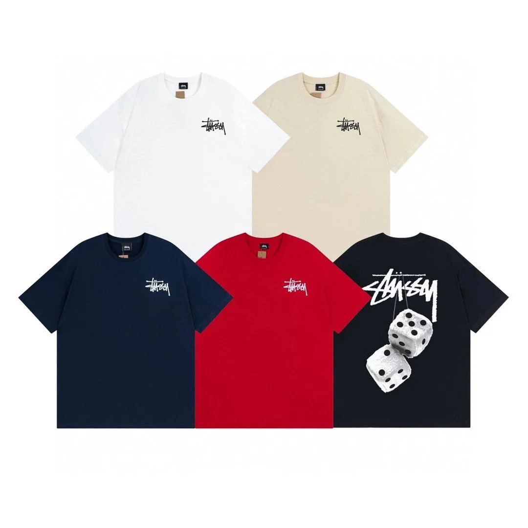 Stussy Dice Print Red T-Shirt - 3