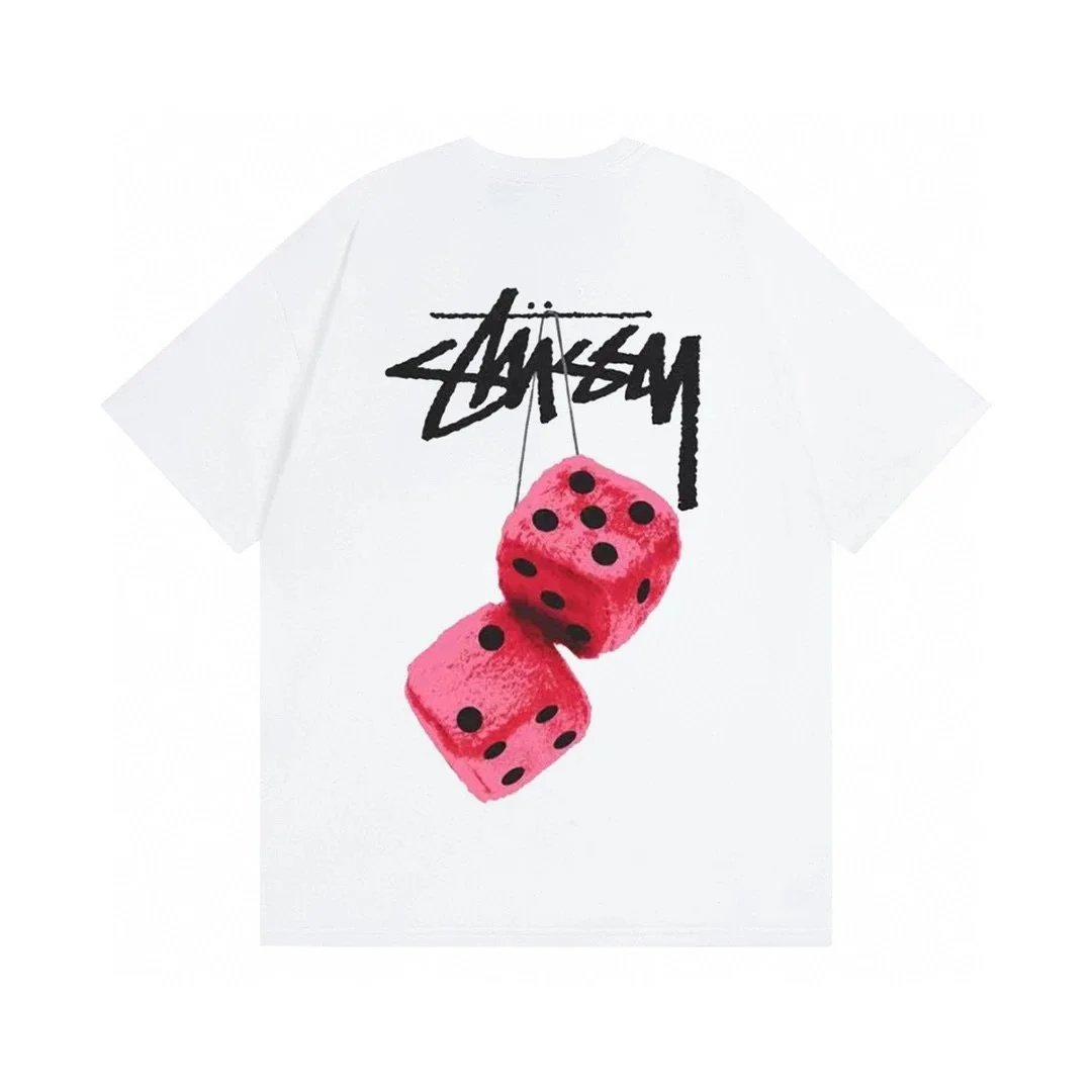 Stussy Dice Print Red T-Shirt - 4