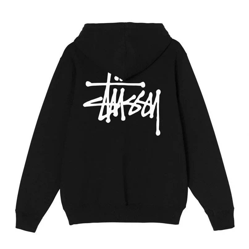 黑色基础款帽衫