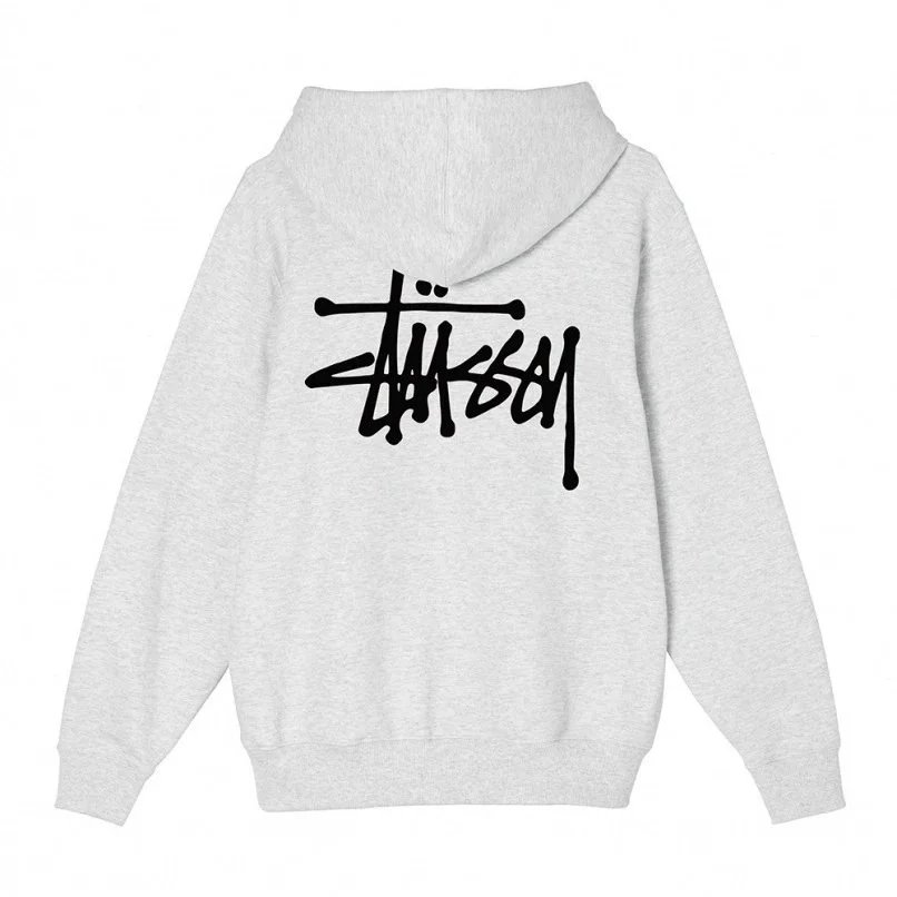 灰色基础款帽衫