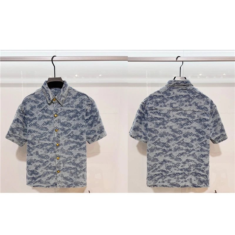 Louis Vuitton Full Print Denim Shirt