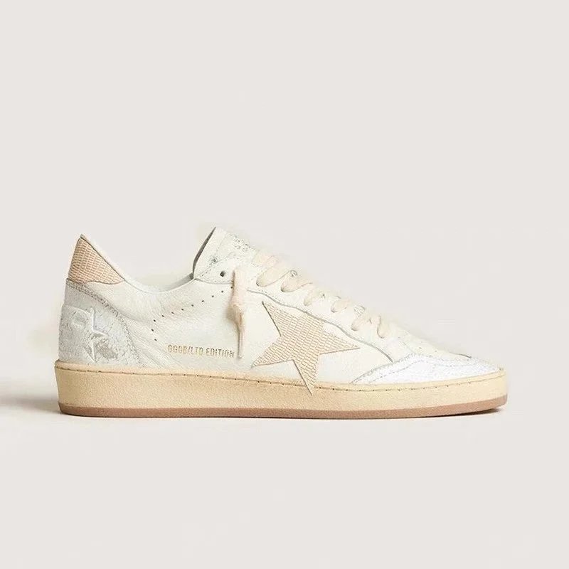 Golden Goose Deluxe Brand Ball Star Good / To Edition White Distressed Sneakers