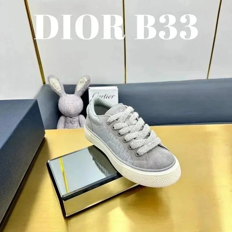 Dior Sneakers Low-Top Lace-Up with Embroidered Panels image 2
