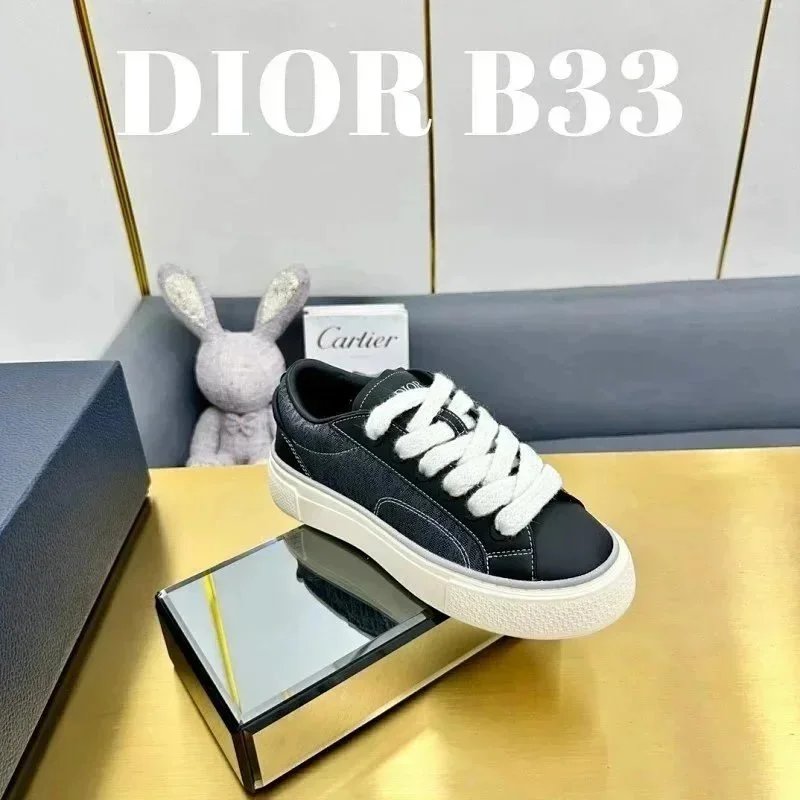 Dior Sneakers Low-Top Lace-Up with Embroidered Panels image 4