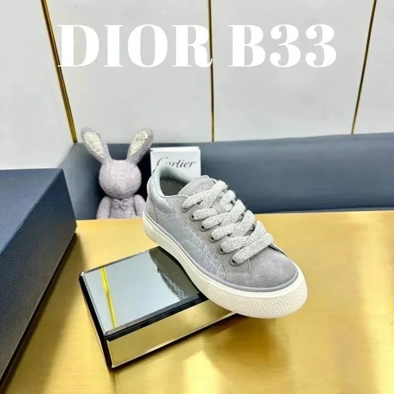 Dior Sneakers Low-Top Lace-Up with Embroidered Panels — 4